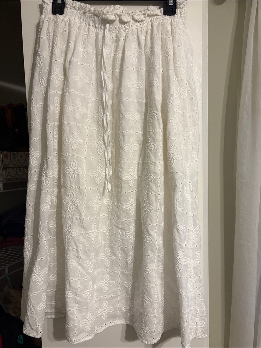 Blu Pepper White Printed Maxi Skirt